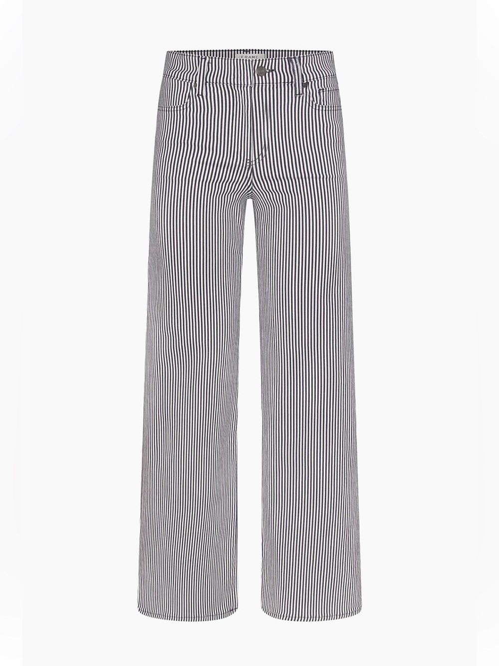 Frame Denim Le Slim Palazzo Striped Jeans